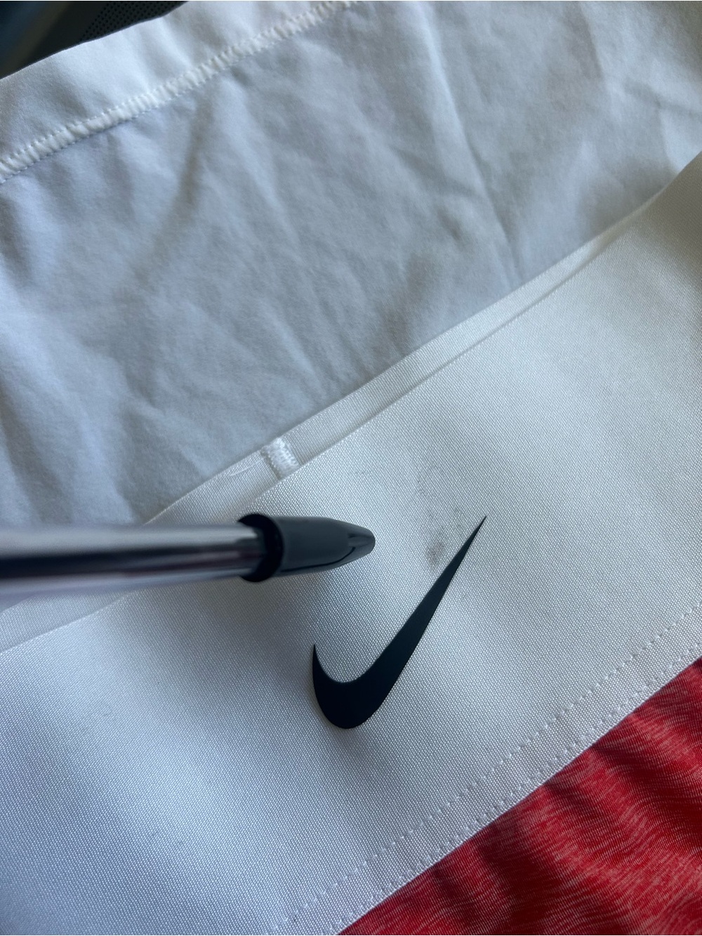Nike Women's Colorblock Skater Skirt - Red, White & Navy - Picture 10 of 10